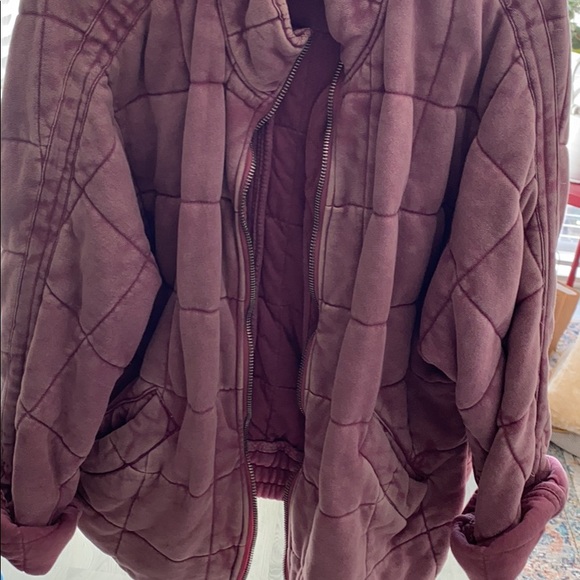 Free people women’s dolman quilted knit jacket - Picture 3 of 6